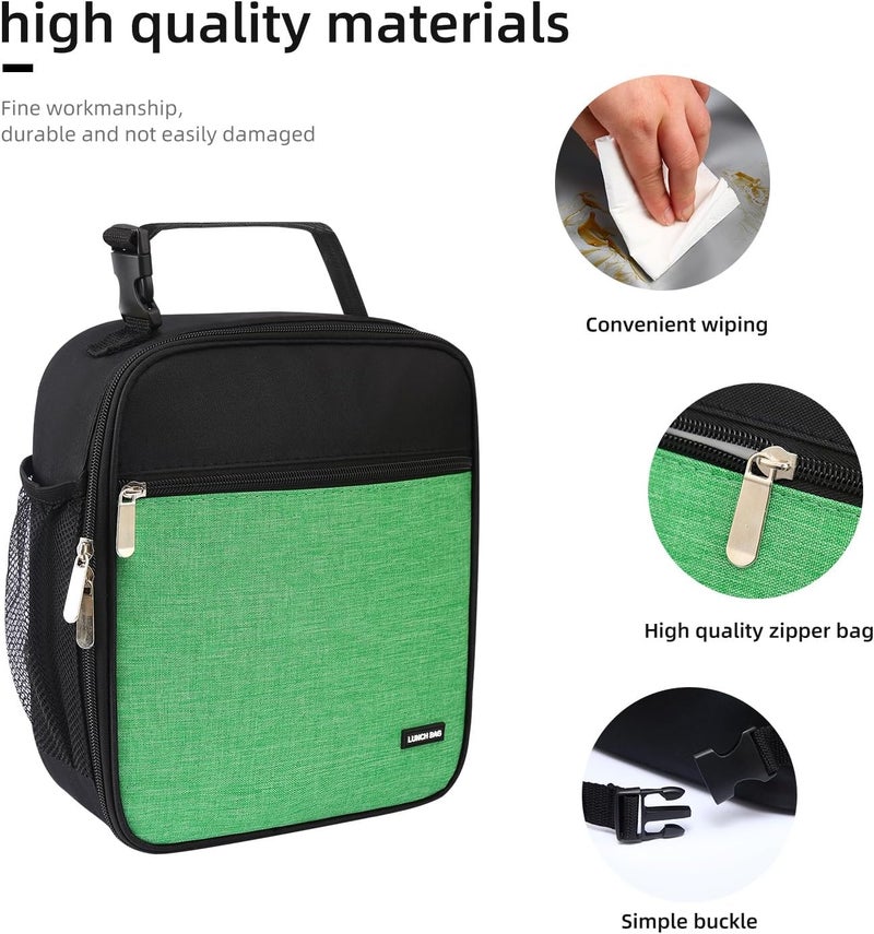 Lovoeo AYEANY Lunch box Lunch bag for men women Lunchbox Lunch bags Insulated Lunch bag Lunch box cooler (Thicken green), Large - Image 5